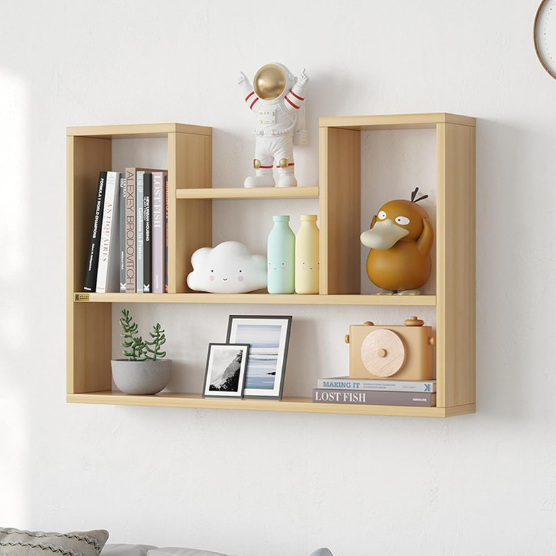 کتابخانه دیواری پنج طبقه چوبیکو مدل bookshelf720