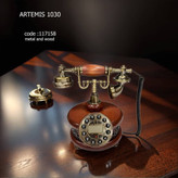 تلفن دکوری ارتمیس Artemis 1030 - طرح کلاسیک چوب و فلز