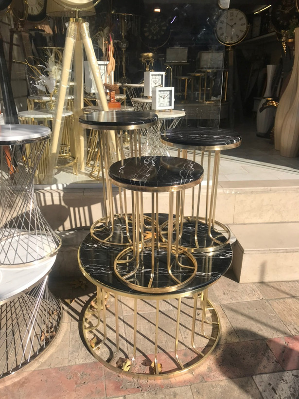 میز عسلی و جلو مبلی مدل ستونی