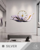 ساعت دیواری نئون دار طرح پر دیلینگ (ابعاد ۱۲۰ در ۵۵ سانتیمتر) به همراه ریموت کنترل